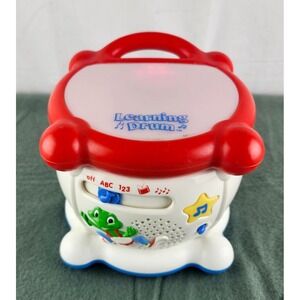 Leap Frog Leapfrog Learning Drum Musical Lights Sound ABC 123 *Works*